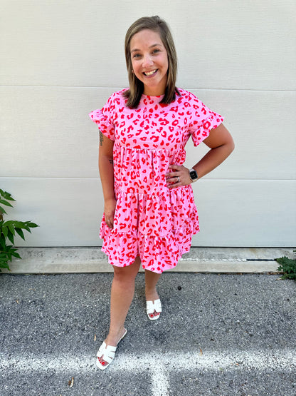 Leopard Tiered Dress