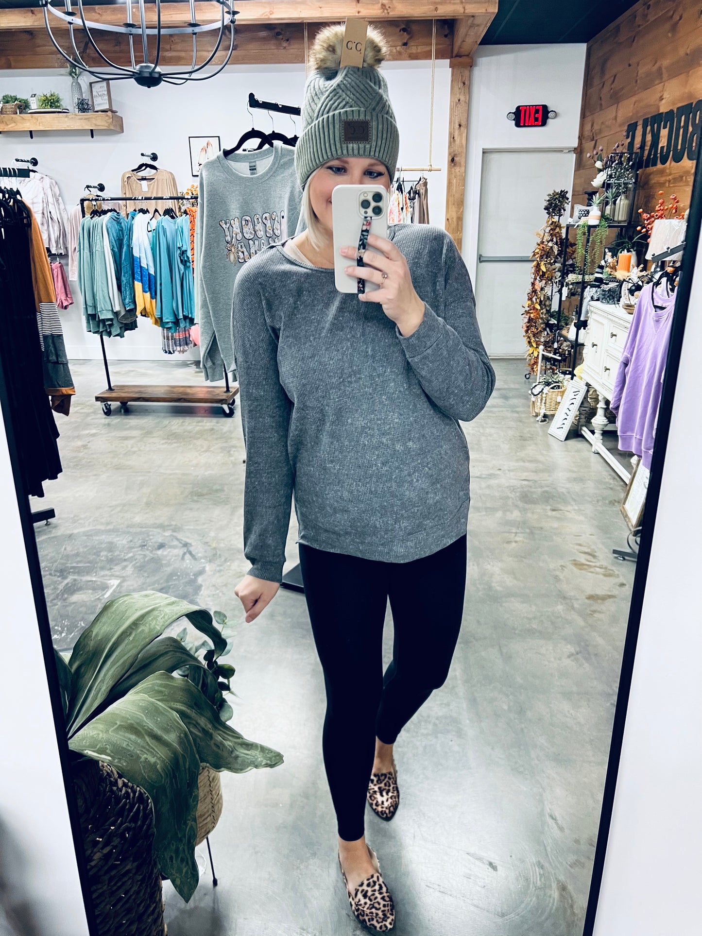 Making Memories Waffle pullover