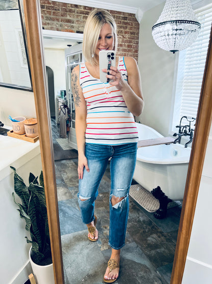 Summer Sweetheart Striped Top