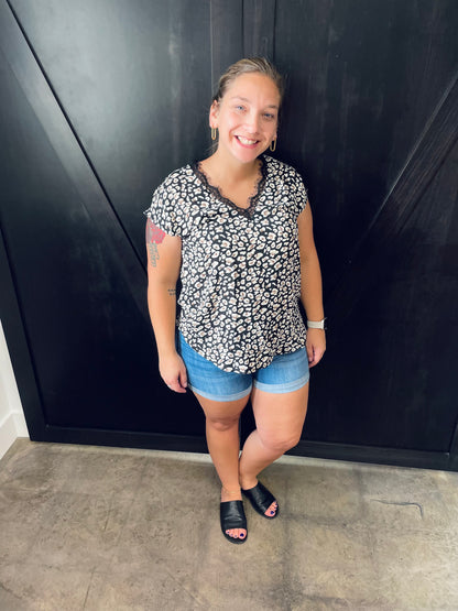 Kancan Stone Wash Shorts