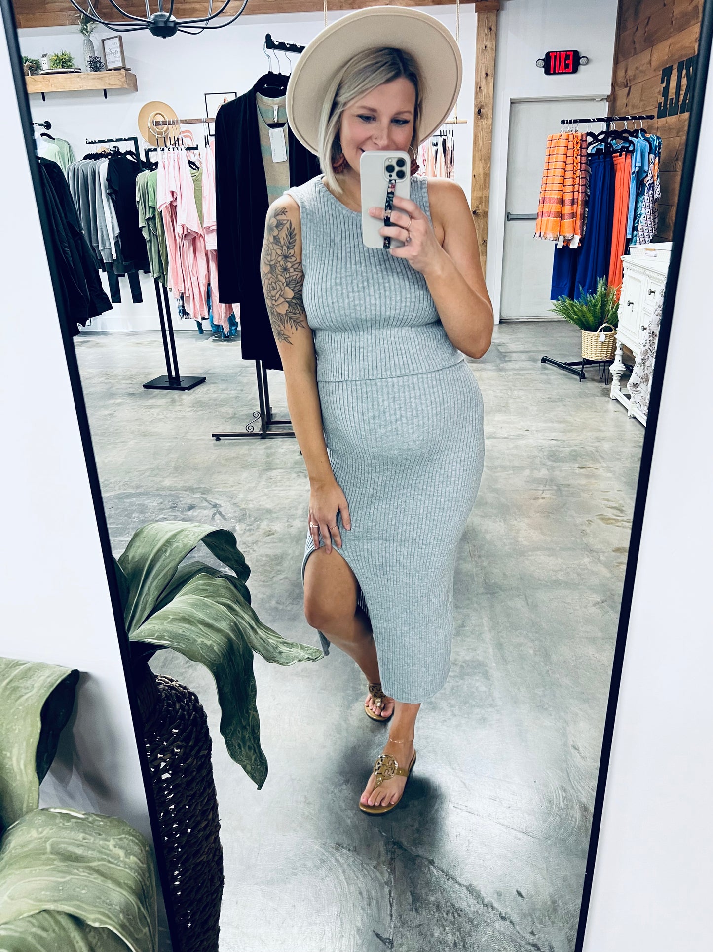 She's All That Fitted Two-Piece Skirt Set