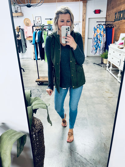 More To Come Military Hooded Vest