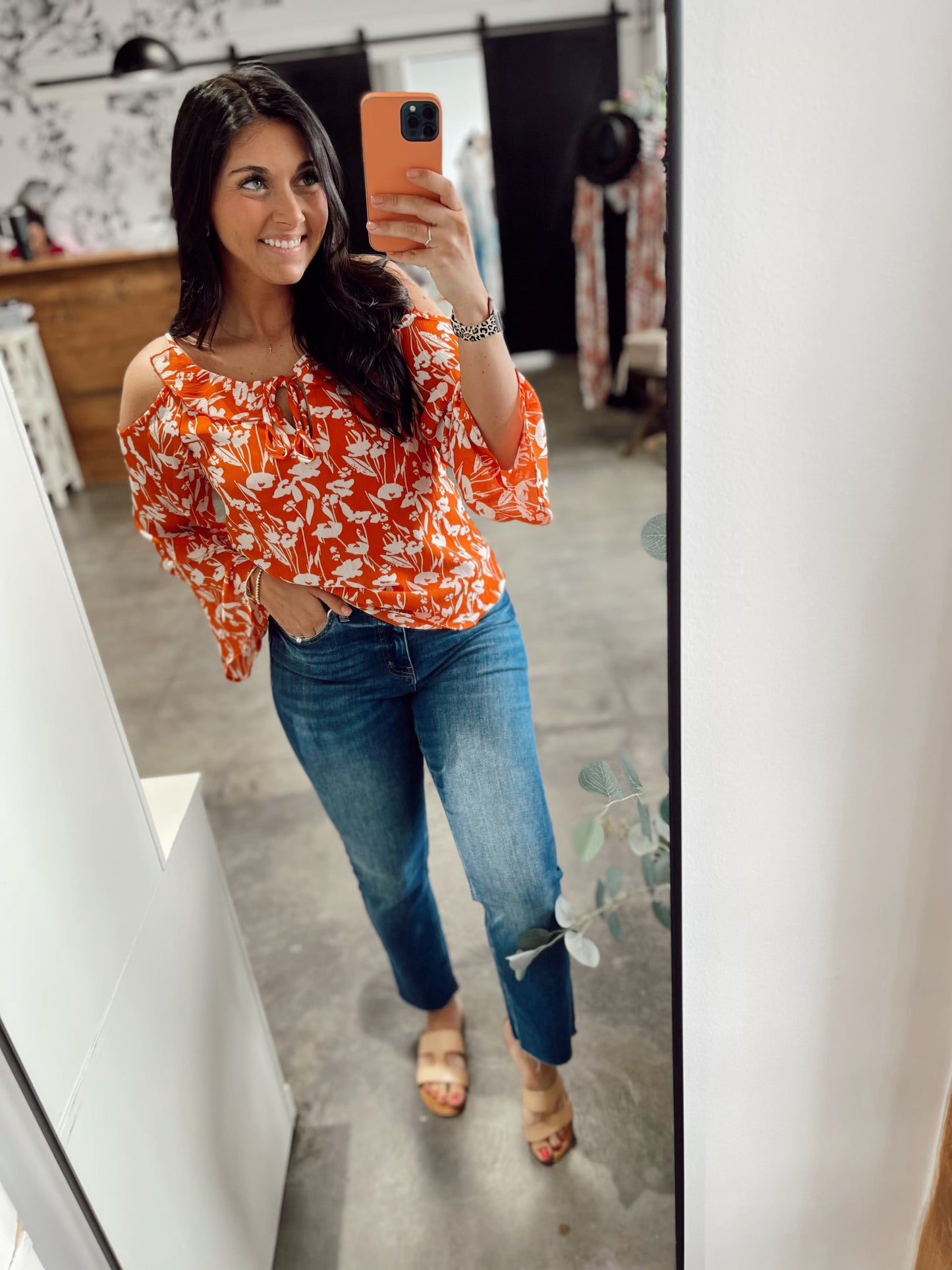 Cold as You Cold-Shoulder Blouse