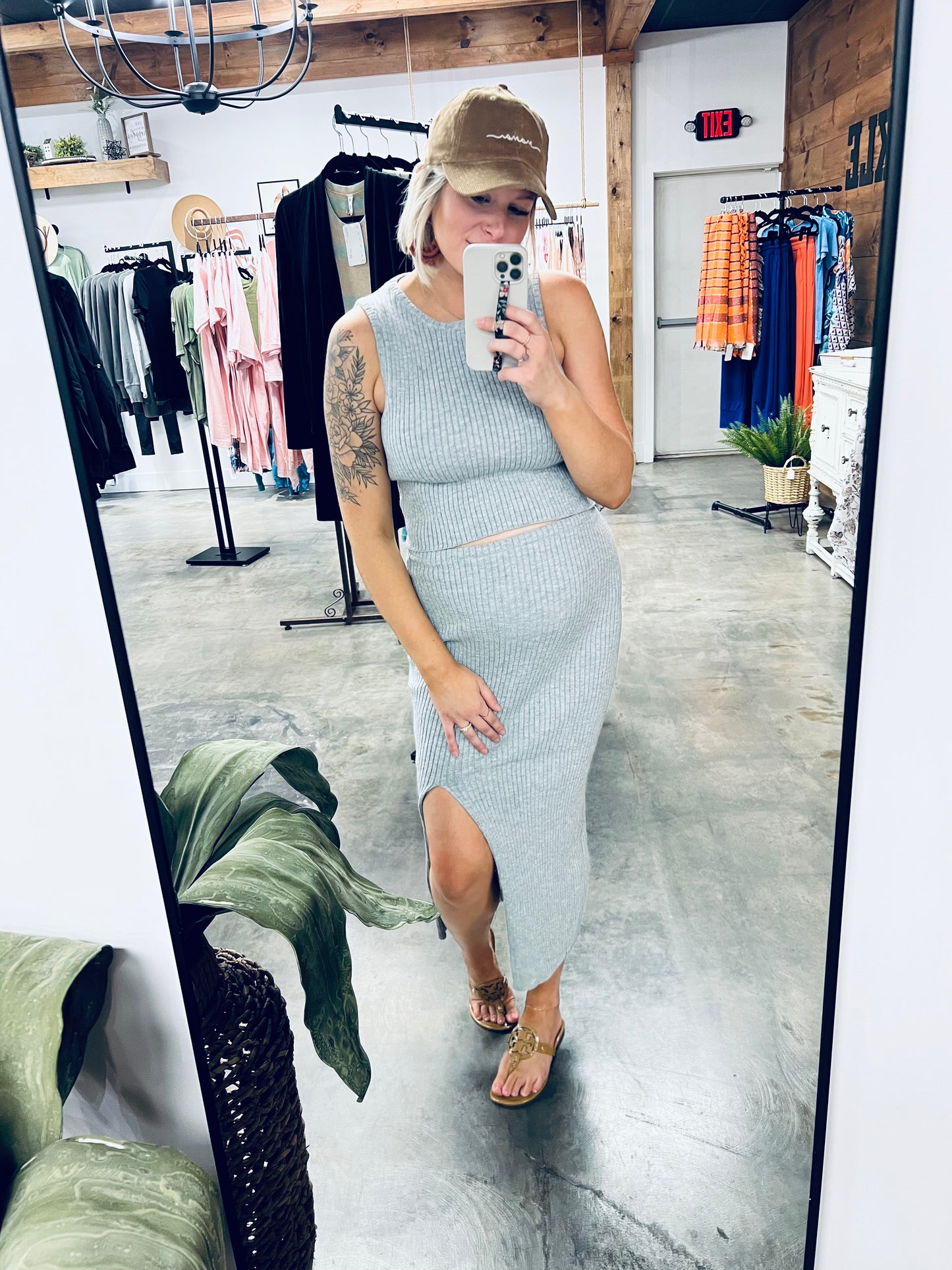 She's All That Fitted Two-Piece Skirt Set