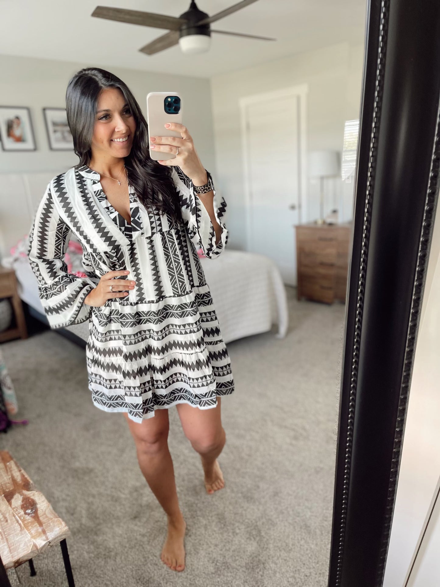 Caught A Vibe Tiered Dress