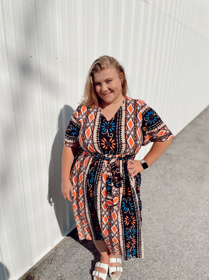 Bohemian Midi Dress *Plus Size*