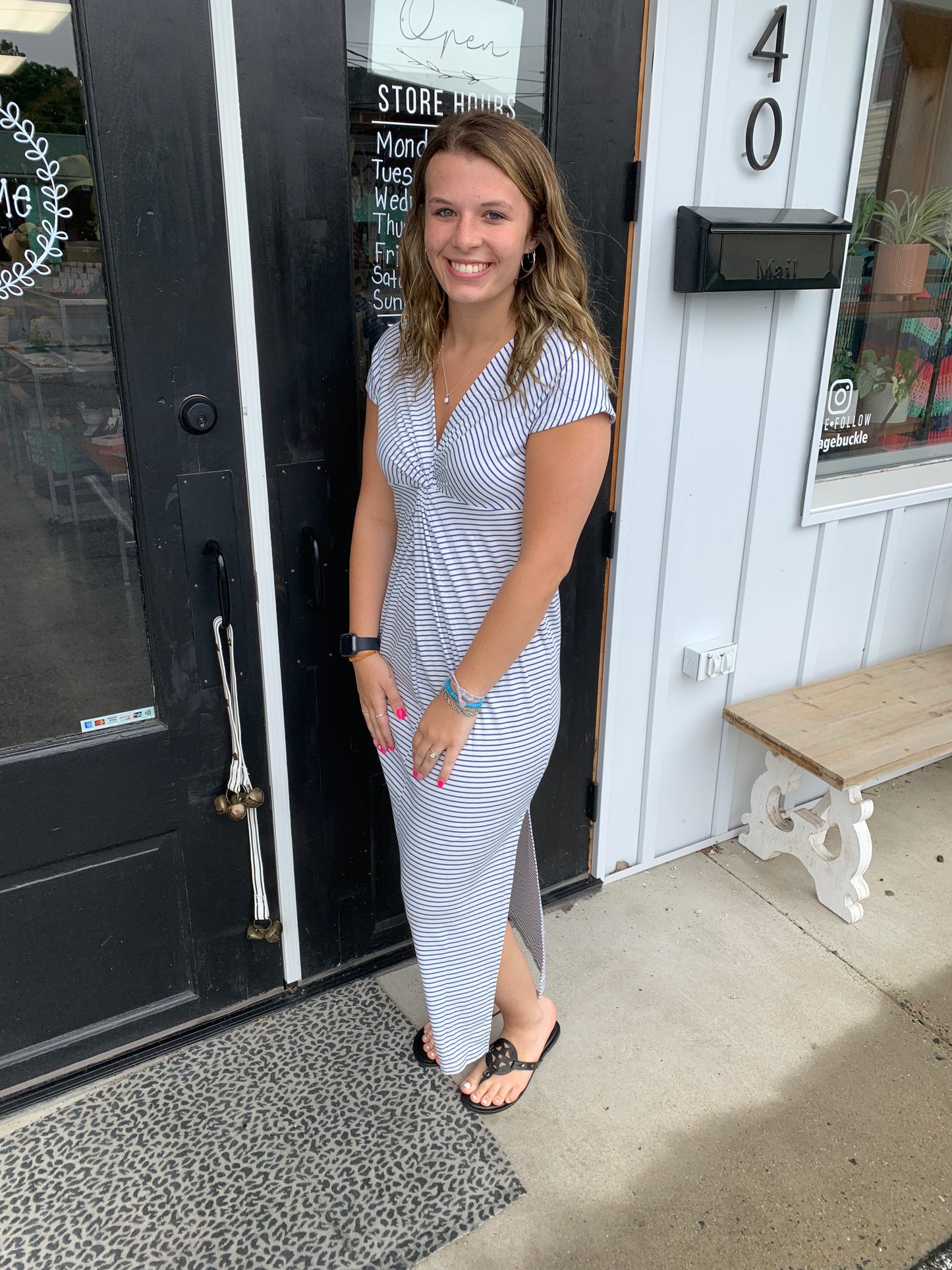 Twisted Details Maxi Dress