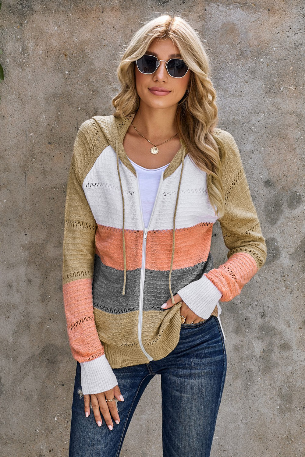 Raglan Hooded Cardi