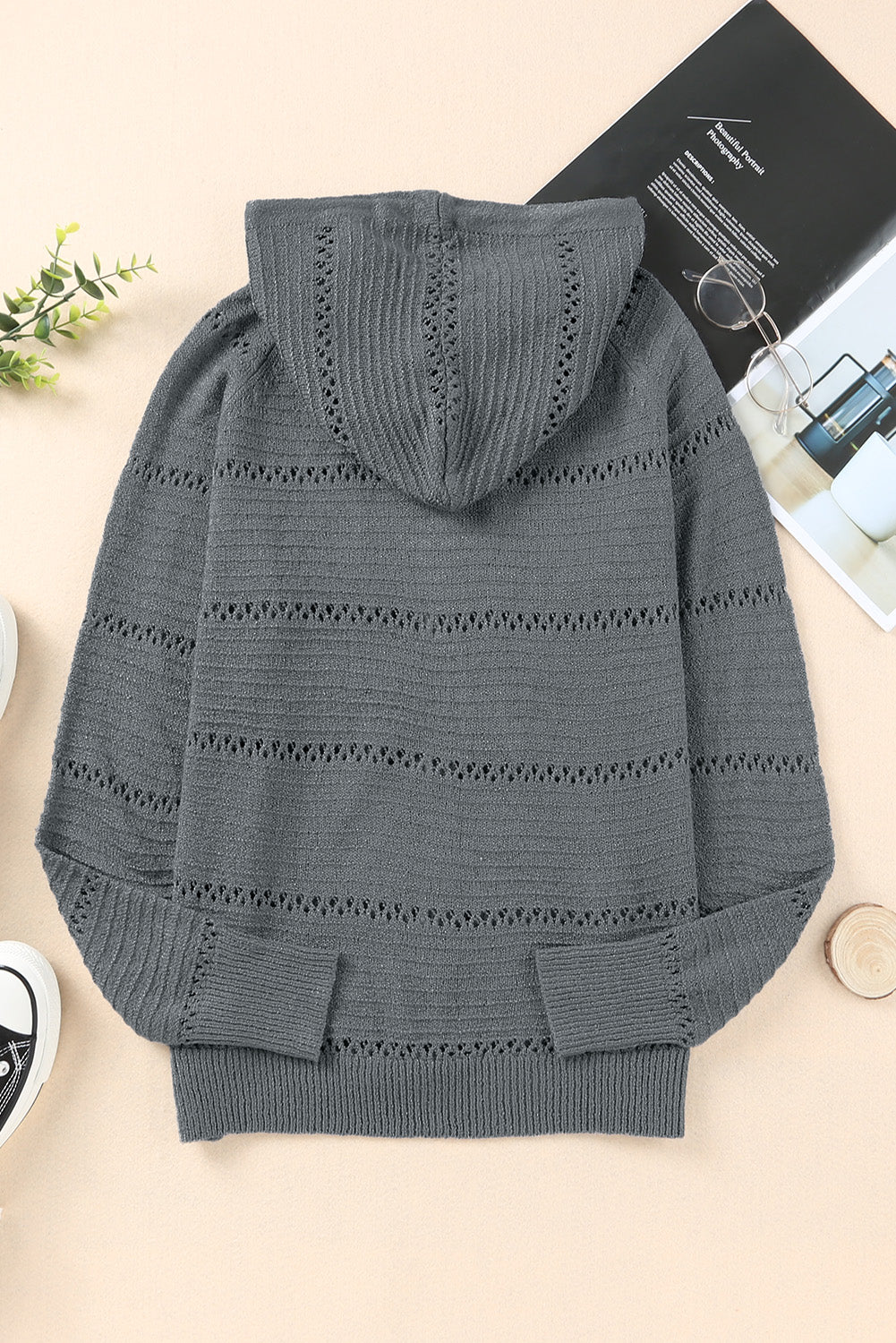Raglan Hooded Cardi