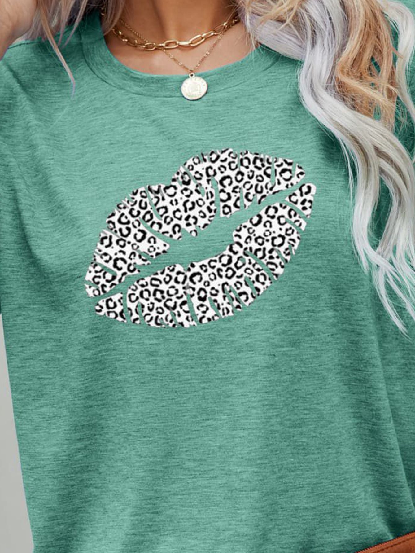 Leopard Lip Graphic Tee