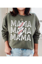 Mama Lightning Bolt Baseball Sweatshirt