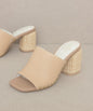 Serena Raffia Slide Heel