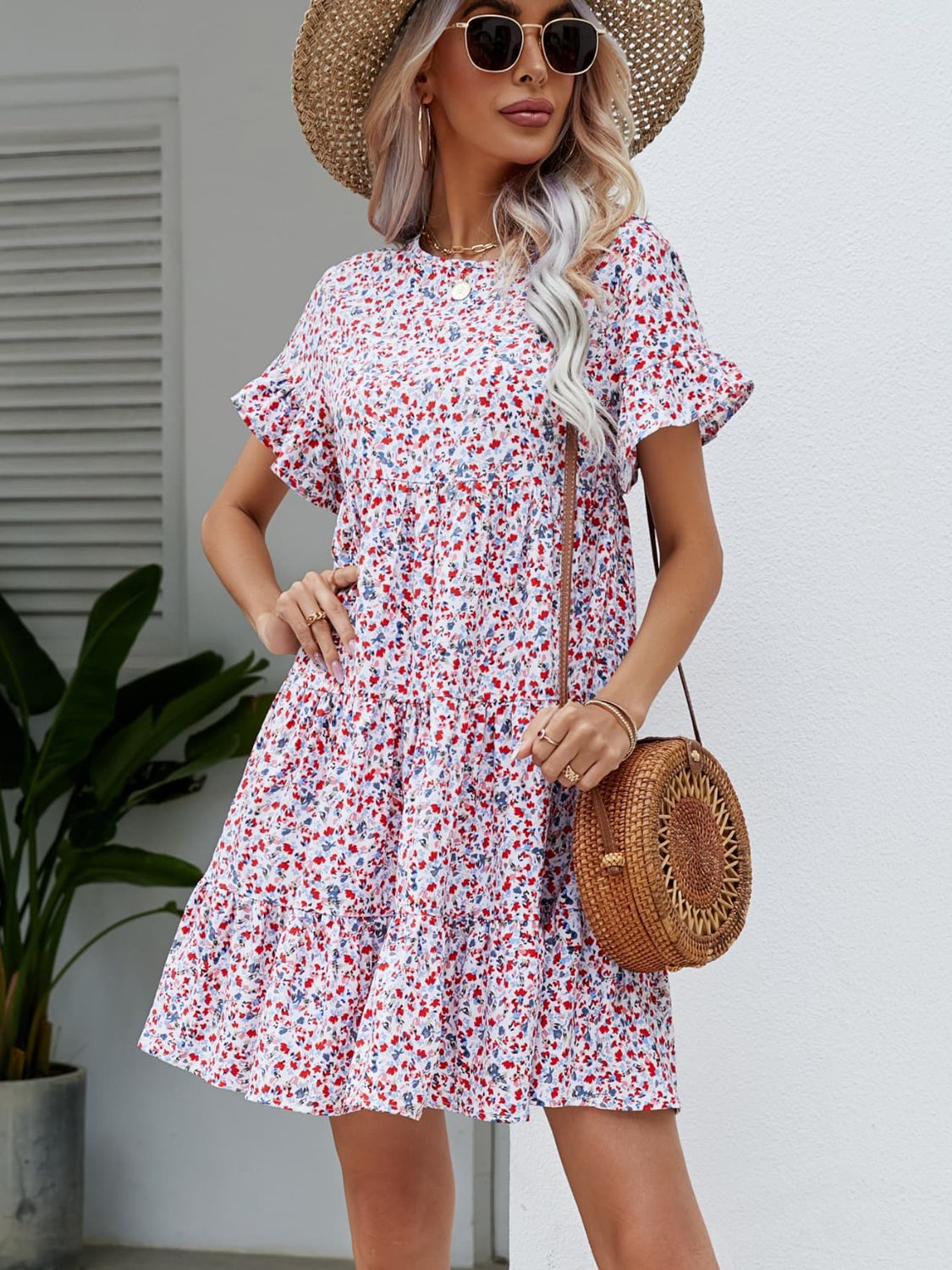 Leopard Tiered Dress