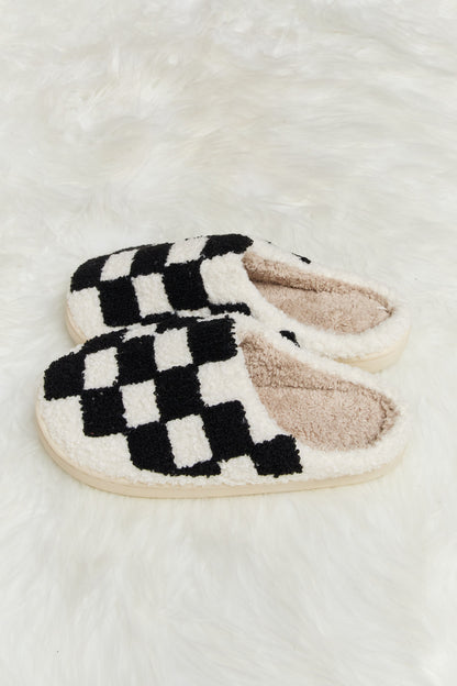 Melody Checkered Print Slippers