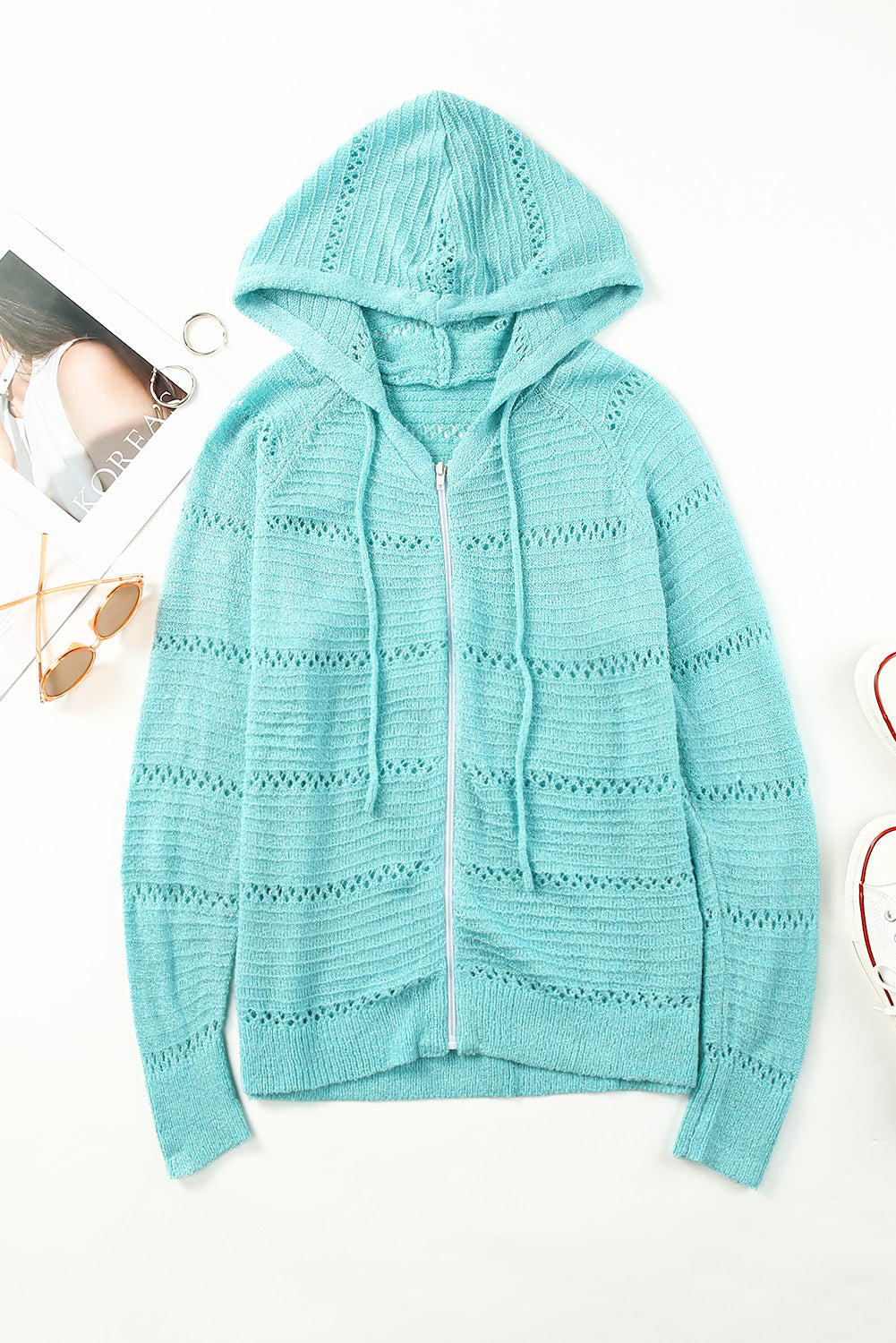 Raglan Hooded Cardi