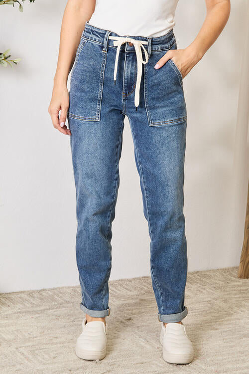Judy Blue Drawstring Denim Jeans