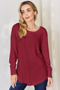 Always Yours Ribbed Round Neck Top