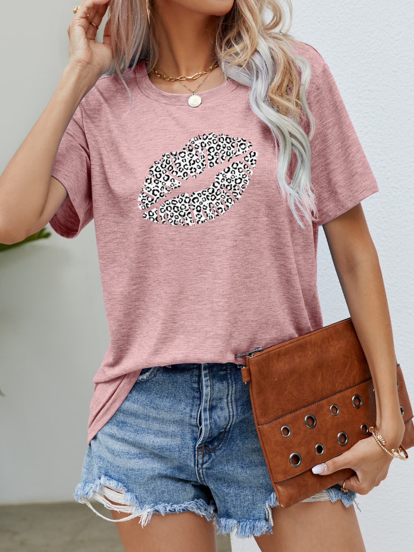 Leopard Lip Graphic Tee