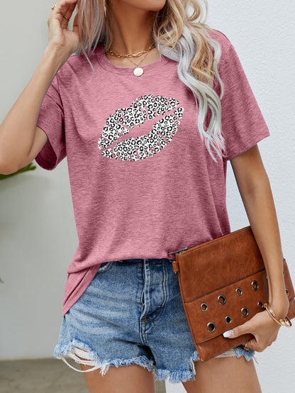 Leopard Lip Graphic Tee