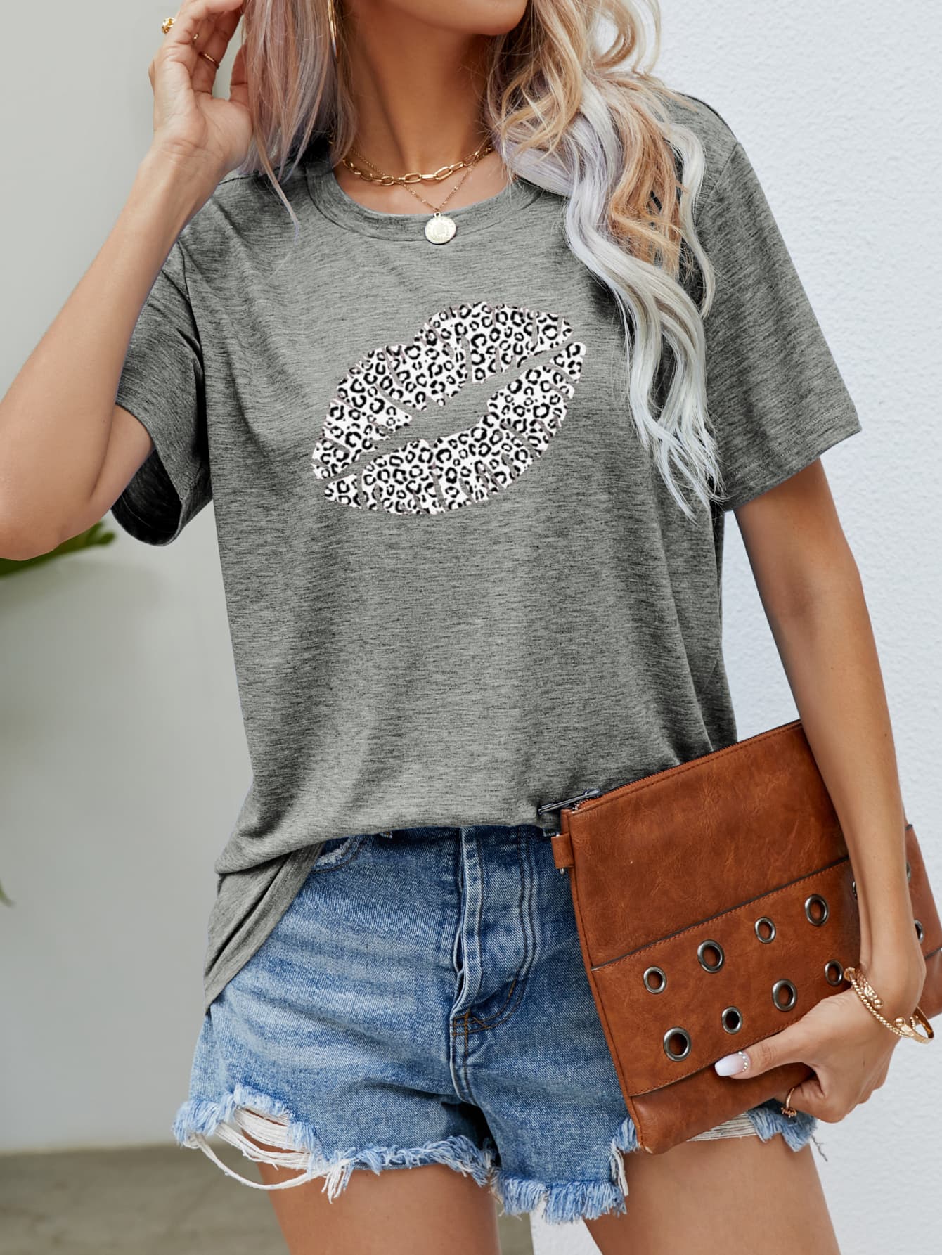 Leopard Lip Graphic Tee