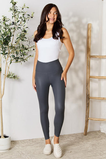 Faux Leather High Waist Leggings