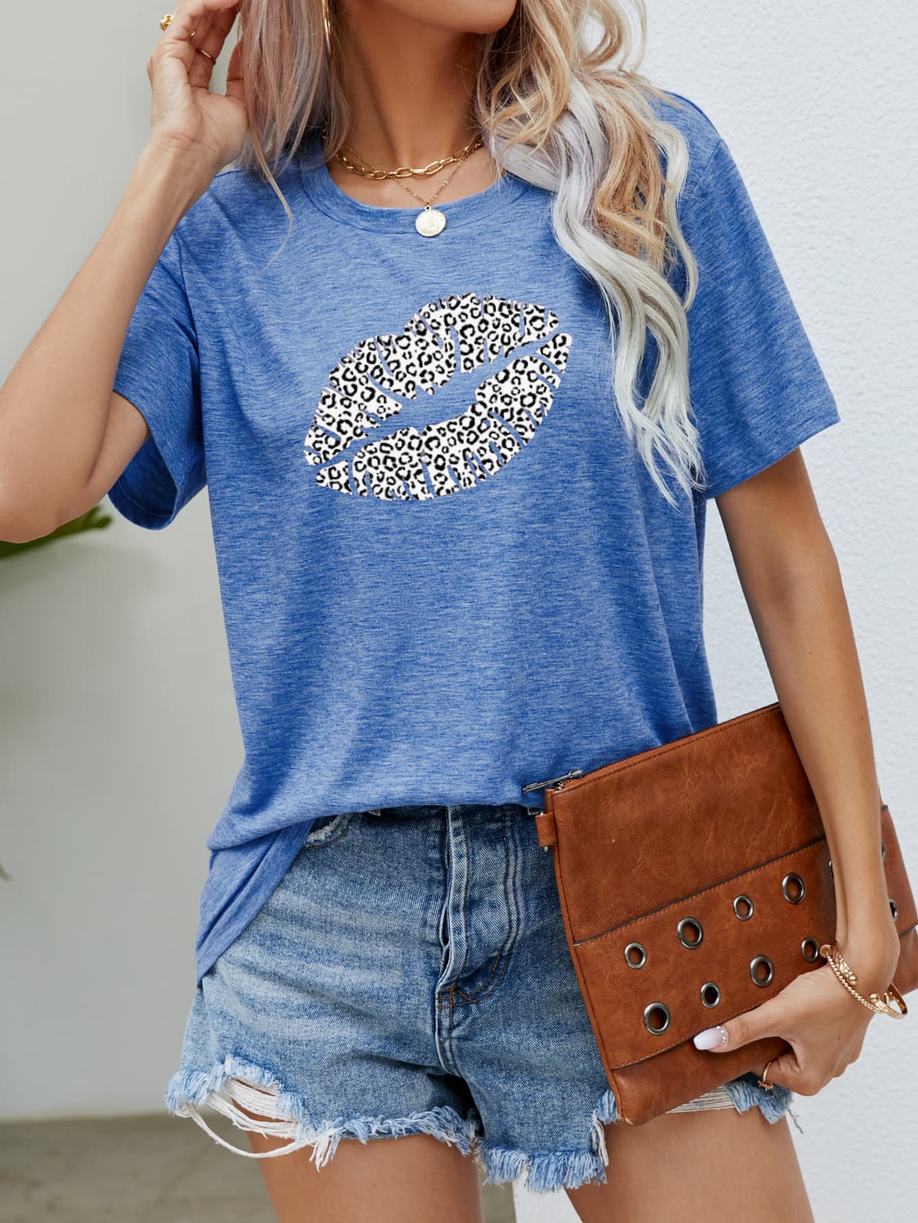 Leopard Lip Graphic Tee