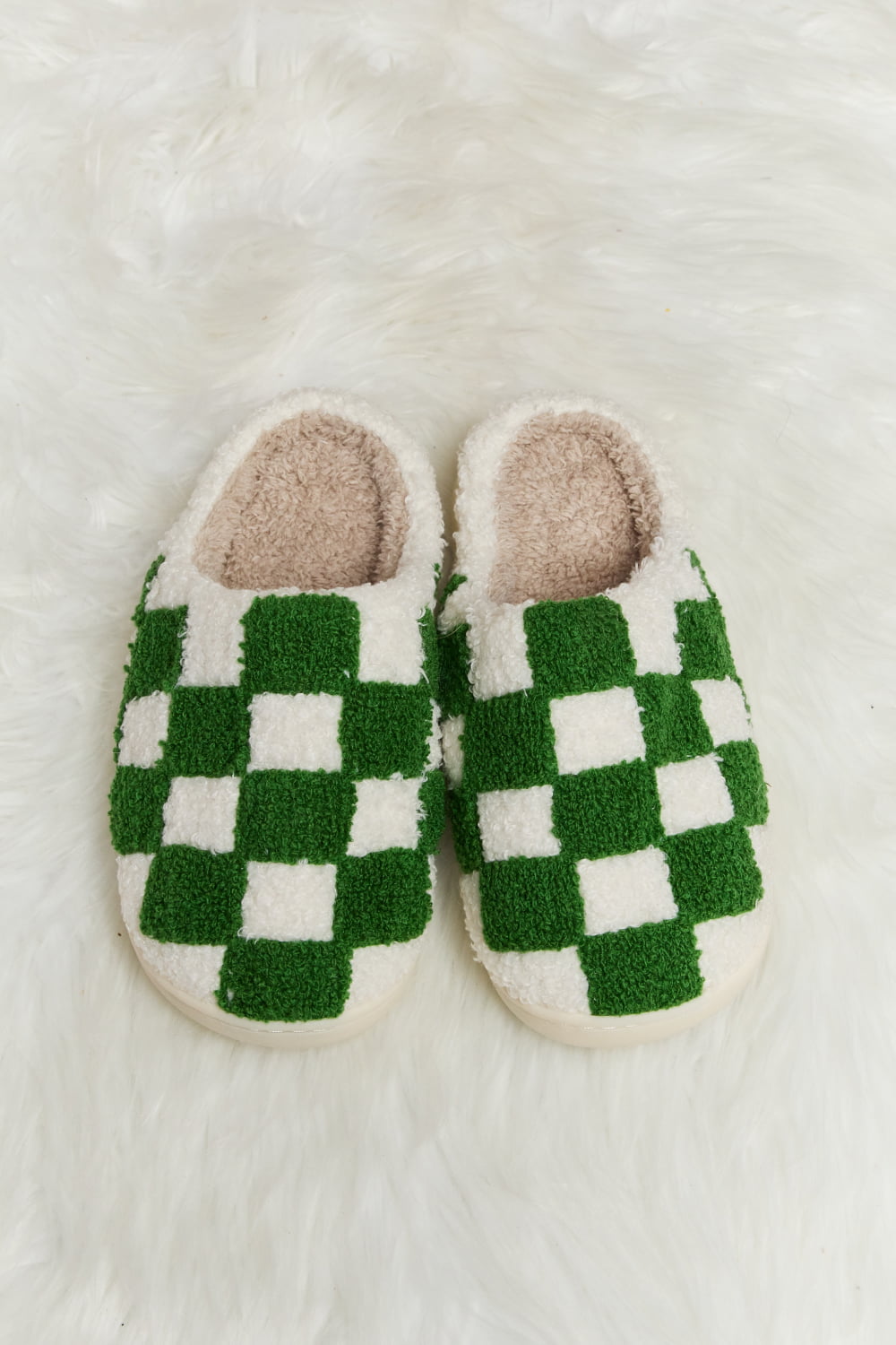 Melody Checkered Print Slippers