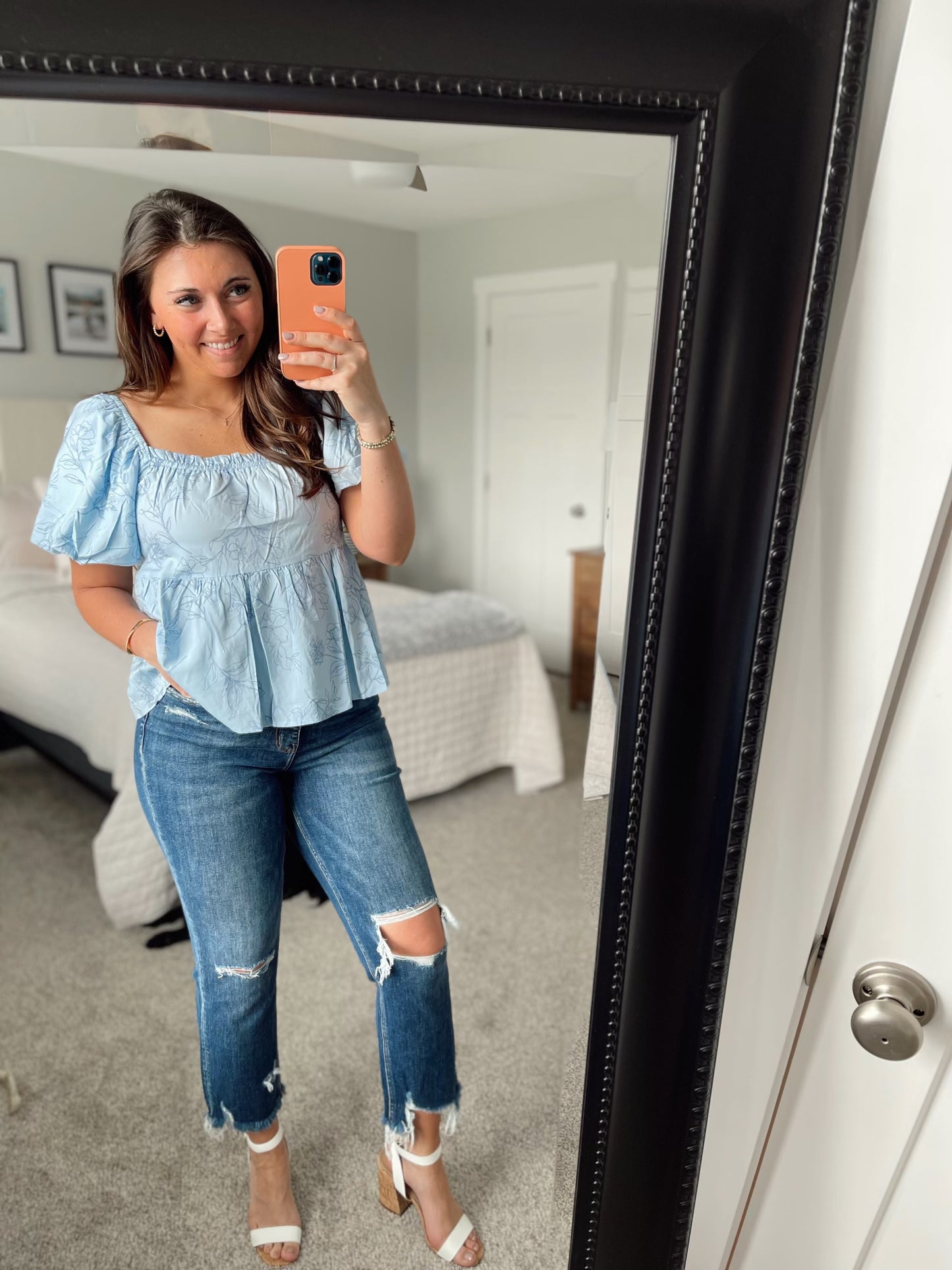 Lovervet Jackie Full Size High Rise Crop Straight Leg Jeans