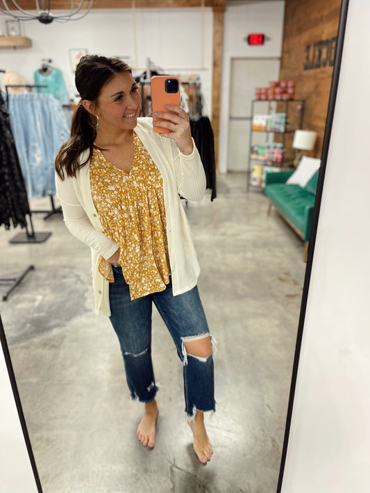 Lovervet Jackie Full Size High Rise Crop Straight Leg Jeans