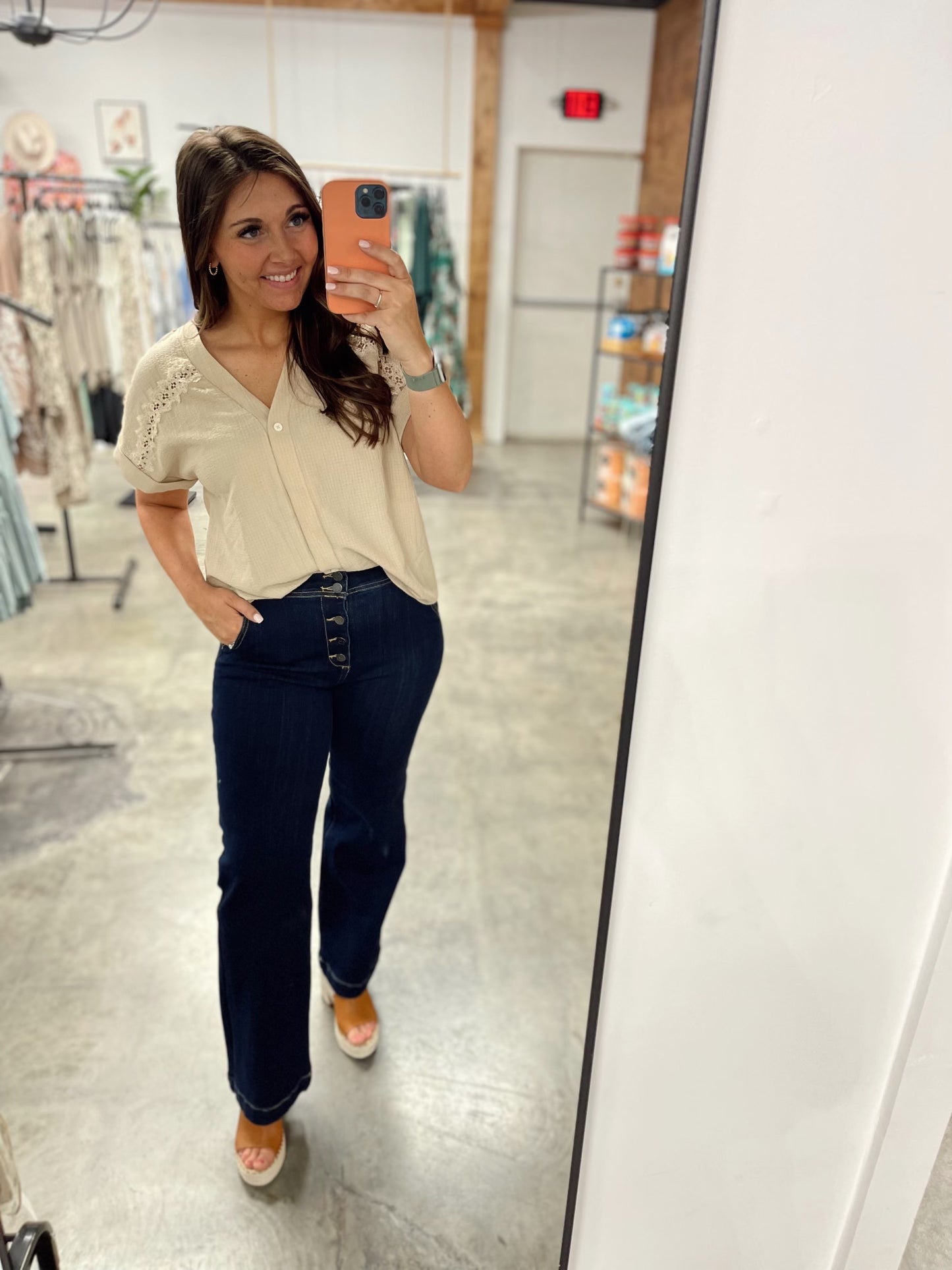 Textured Lace Blouse