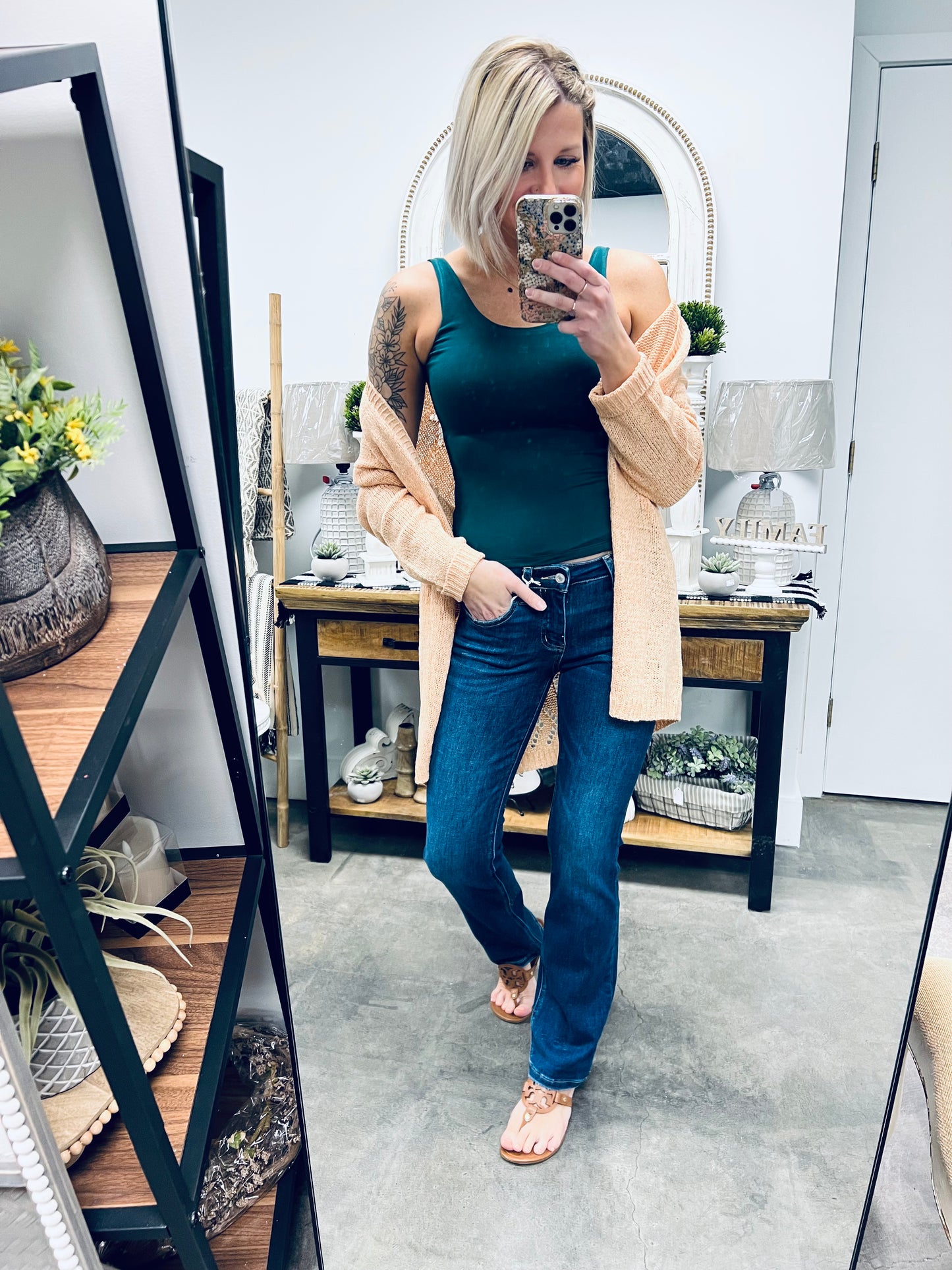 Lovervet Full Size Rebecca Midrise Bootcut Jeans